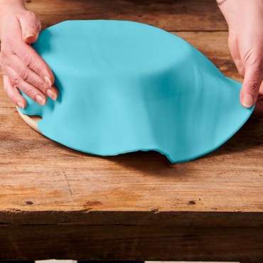 Blau Fondant ausgerollt 36cm