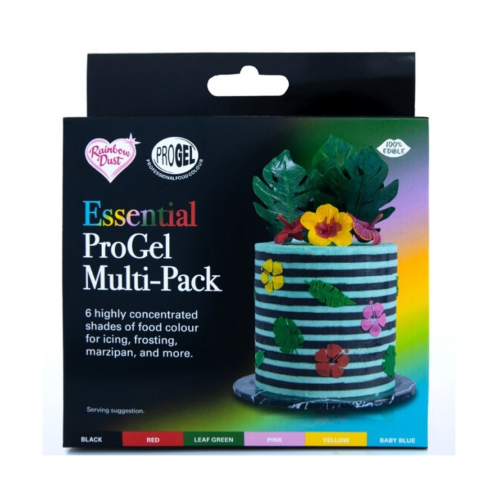 ProGel Multipack Essentials PGL302 Rainbow Dust Food Colouring