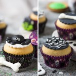 Decora Happy Halloween Cupcake Förmchen Schwarz/Violett, 36 Stück