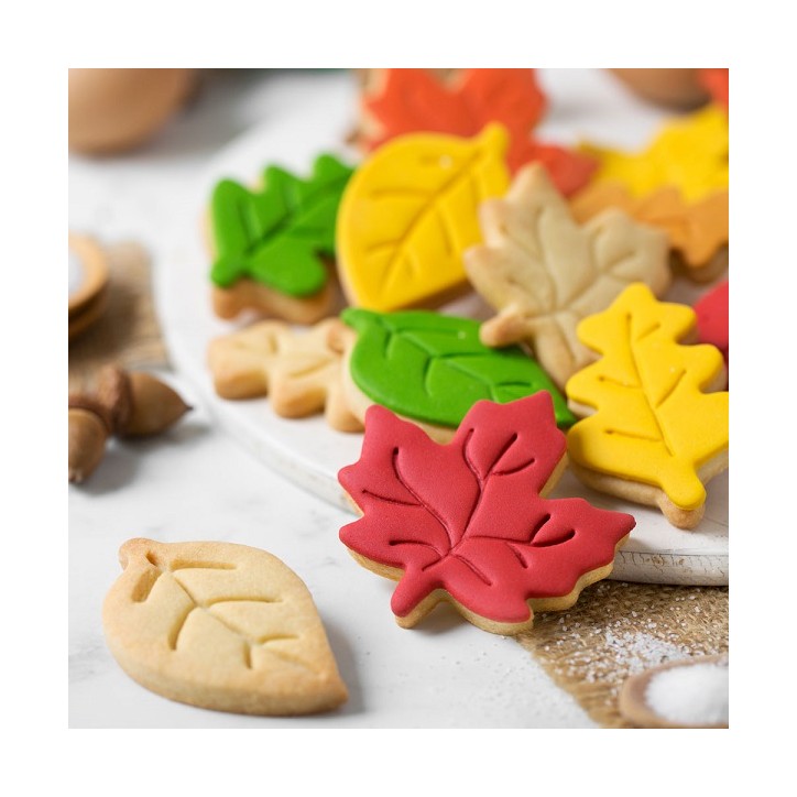 Decora Autumn Leaves Cookie Cutter Set, 3 pcs