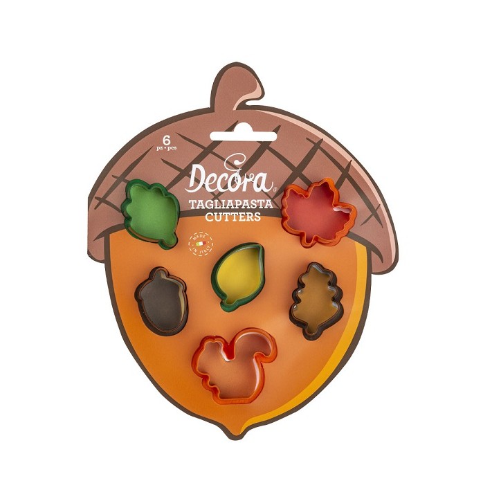 Mini Autumn Leaves Cookie Cutter Set by Decora 0255213