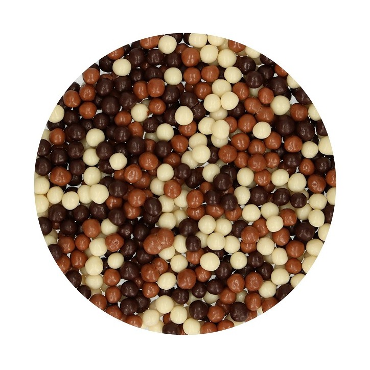 Schokoknusperperlen Mix 155g - Chocolate Crispy Pearls Streudeko