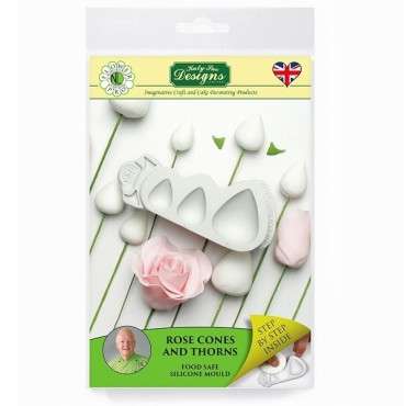 Katy Sue Rose Cones and Thorns Sugarcraft Mould NLC007