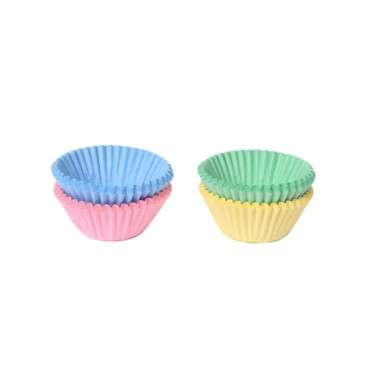 House of Marie Pastellmix Pralinekapseln Mini Cupcakesförmchen Set HOF-1854PFAS2524