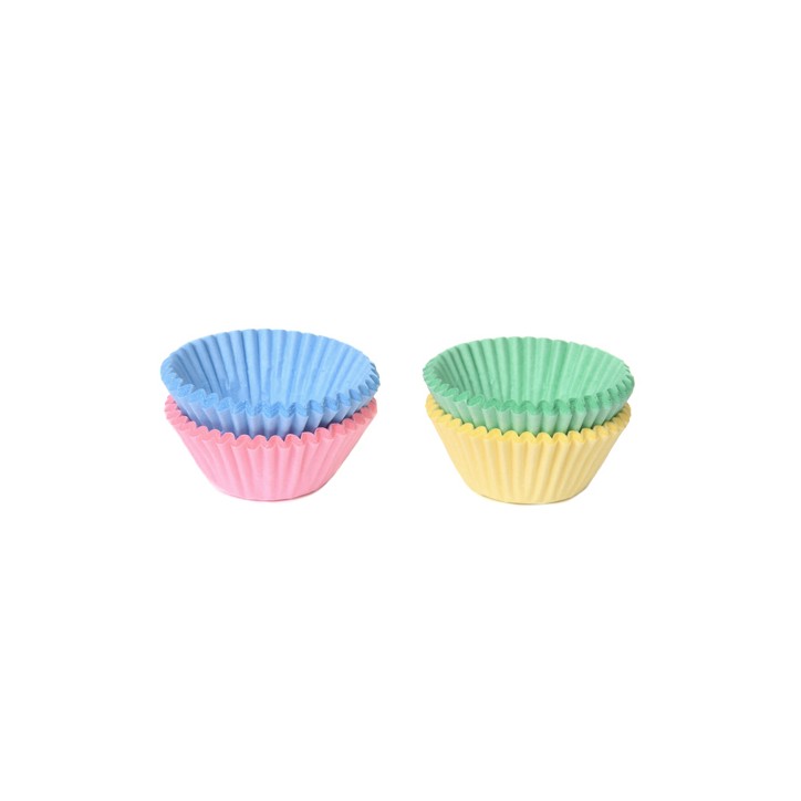 House of Marie Pastel Mix Praline Capsules Mini Cupcake Liners Set HOF-1854PFAS2524