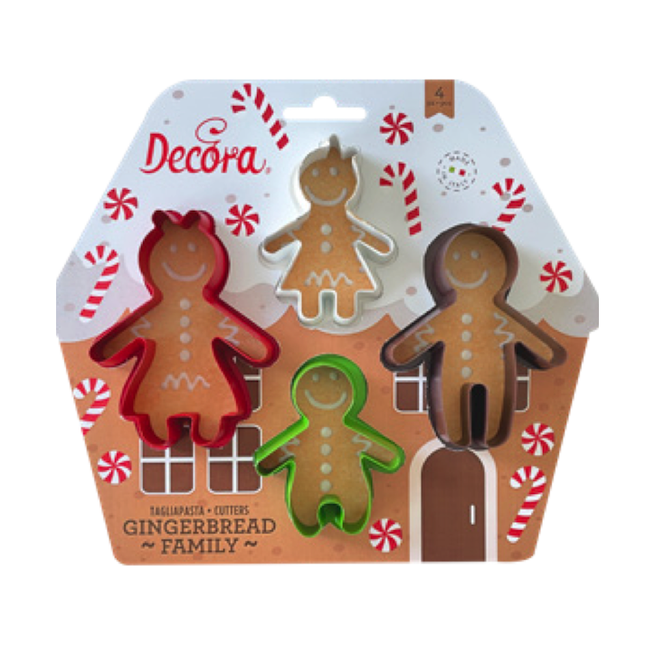 Decora Gingerhouse Family Cookie Cutter Set Christmas DA-0255245