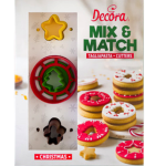 Decora Mix & Match Christmas Linzer Cookie Cutter Set, 4 pcs