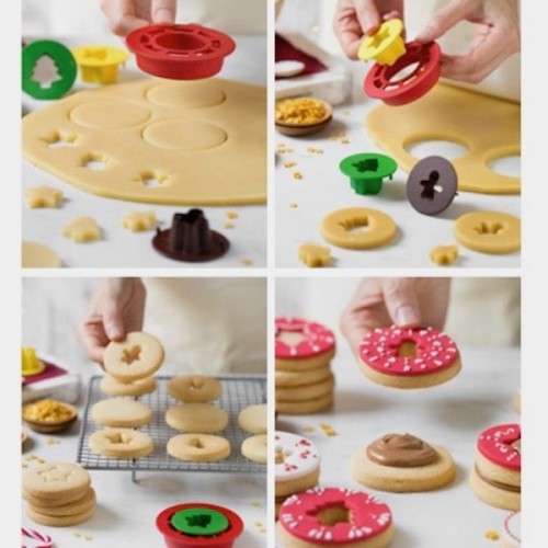 Decora Mix & Match Weihnachten Linzer-Kekse Ausstecher Set, 4 Stück