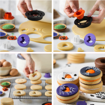 Decora HalloweenCookie Cutters Mix & Match for filled cookies DA-0255043