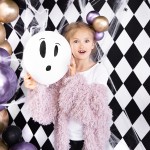 PartyDeco Halloween BOO Luftballons Glow in the Dark, 3 Stück