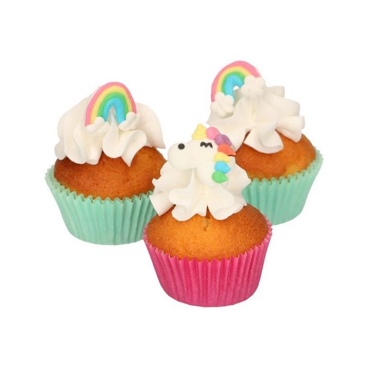 FunCakes Kuchendeko Einhorn- & Regenbogenzuckerfiguren CS-F50155