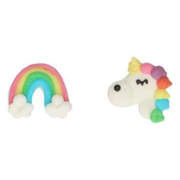 FunCakes Kuchendeko Einhorn- & Regenbogenzuckerfiguren CS-F50155