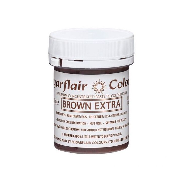 SugarFlair Maximum Concentrated Paste Colour Brown Extra CS-C106