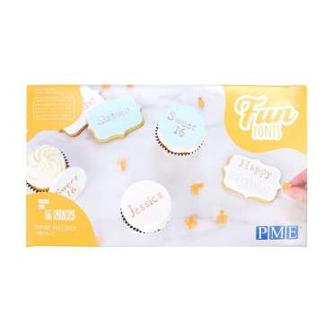 PME Fun Fonts Cupcakes & Cookies Stamping Set - Collection 2