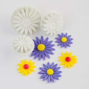 PME Sunflower/Daisy/Gerbera Plunger Cutter set/3 - SD618