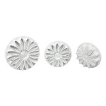 PME Sunflower / Daisy / Gerbera Plunger Cutter Set, 3 pcs