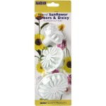 PME Sunflower / Daisy / Gerbera Plunger Cutter Set, 3 pcs