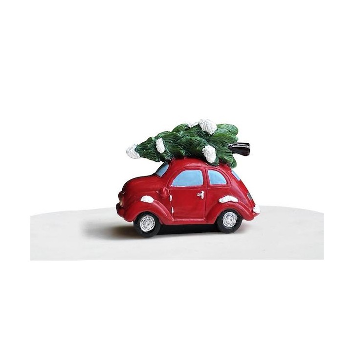 Anniversary House Bringing Home the Tree Cake Topper Car AH-BX365 - Little red car