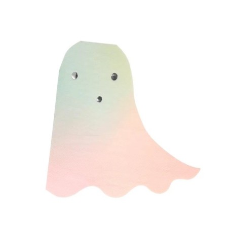 Pastel Halloween Ghost Napkins set of 16 - Meri Meri 216640