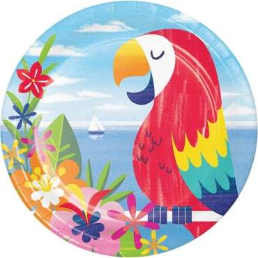 Anniversary Home Lush Luau Hawaii Paper Plates Large AH-PC335520