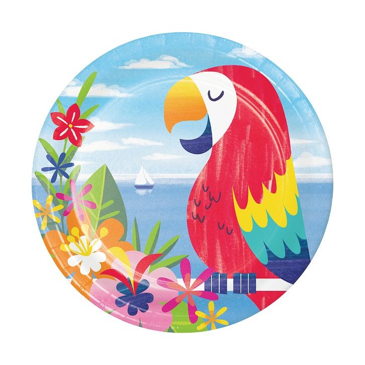 Anniversary Home Lush Luau Hawaii Paper Plates Large AH-PC335520