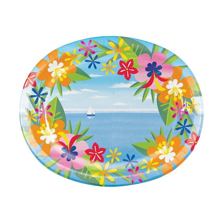 Anniversary House Lush Luau Paper Platters AH-PC335518