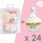 ScrapCooking Einhorn Cupcake & Topper Set, 48-teilig