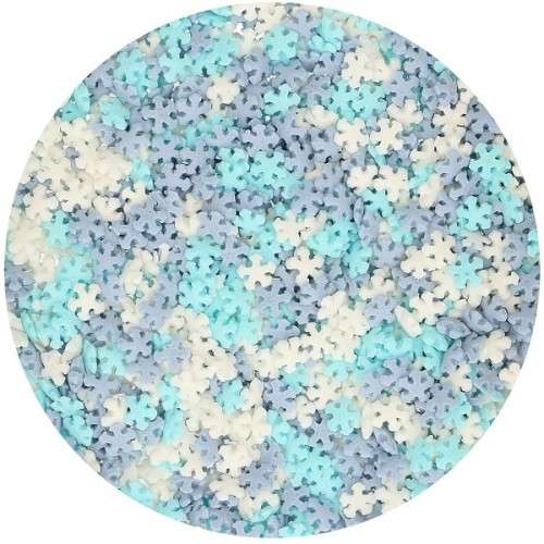 FunCakes Mini Snowflakes Sugar Sprinkles, 50g