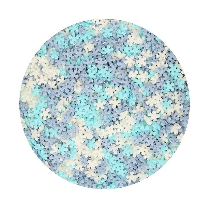 Kuchendekor Mini Schneeflocken Frozen Mix - 8720143517693 - Mini Snowflakes Sprinkles