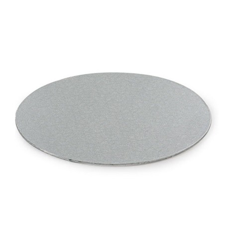 Decora Cake Board Cardboard Silver Round 25cm DA-0931304