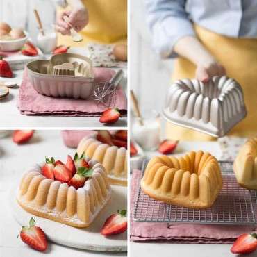 Decora Mini Heart Haped Aluminium Baking Pan Beatrice DA-0080115