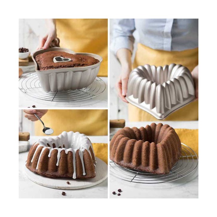 Decora Large Heart Shaped Cake Pan Aluminium DA-0080110