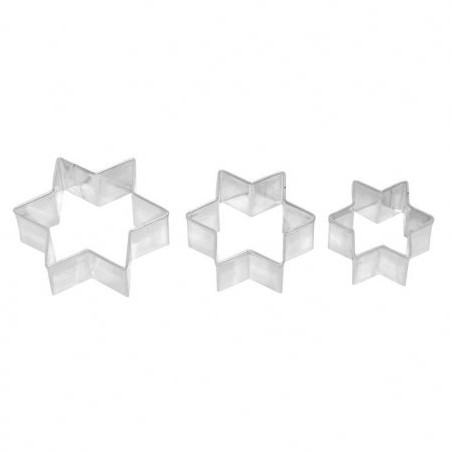 Small Star Shaped Cookie Cutter Set 2.5cm 3cm 4cm RBV Birkmann 4026883196018