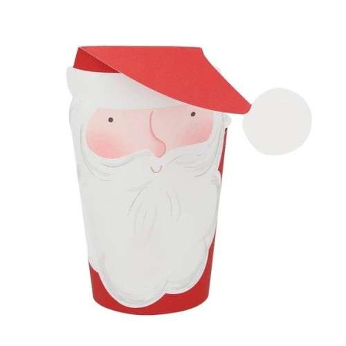 Meri Meri Jolly Santa Cups, 8 pcs