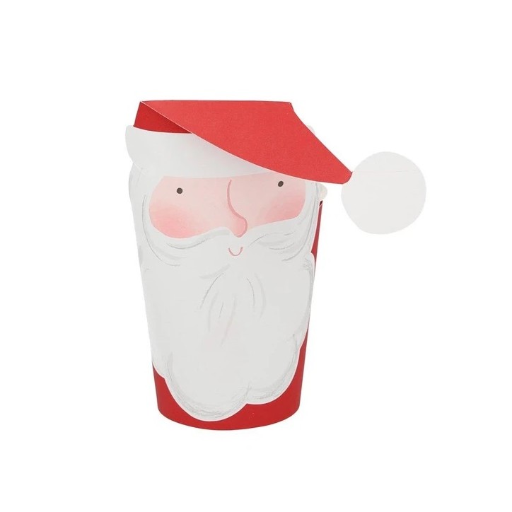 Jolly Santa Cups set of 8 - Meri Meri 208747