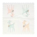 Meri Meri Pastel Deer Cocktail Napkins, 16 pcs