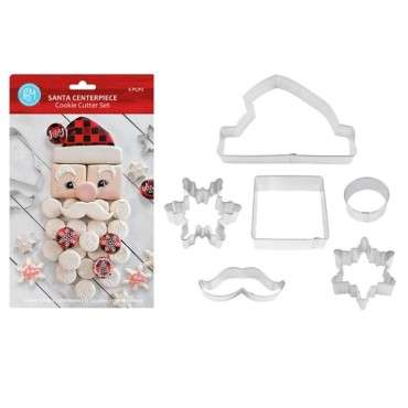 Nikolaus Portrait Ausstecher Set 6-teilig - Santa Centerpiece Cookie Cutter Set