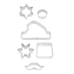 R&M Santa Centerpiece Cookie Cutter Set, 6pcs