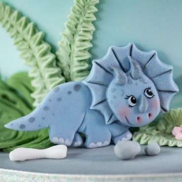 Karen Davies Dinosaurier Sugarcraft Silikonprägeform CS-KD813