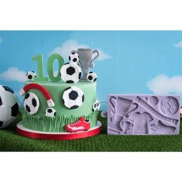 Karen Davies Soccer Sucarcraft Silicone Mould CS-KD962