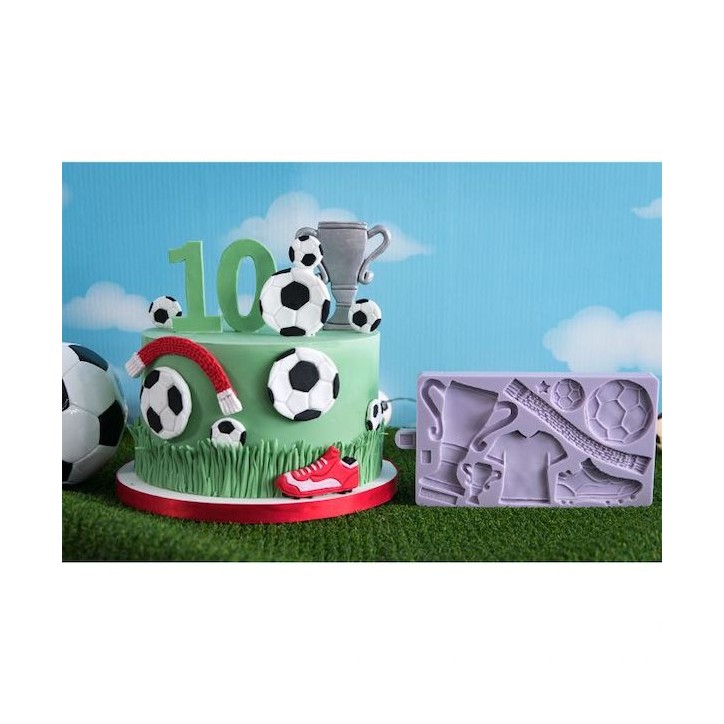 Karen Davies Soccer Sucarcraft Silicone Mould CS-KD962