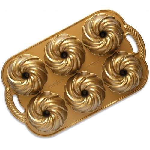 Nordic Ware Mini Swirl Backform 6 Stk