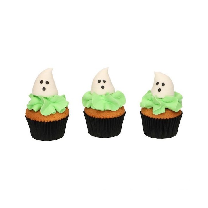 FunCakes 3D Ghosts Sugar Decor Cupcakes CS-F50325