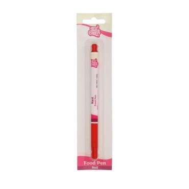 FunCakes Lebensmittelstift mit Pinselspitze Rot CS-F45515