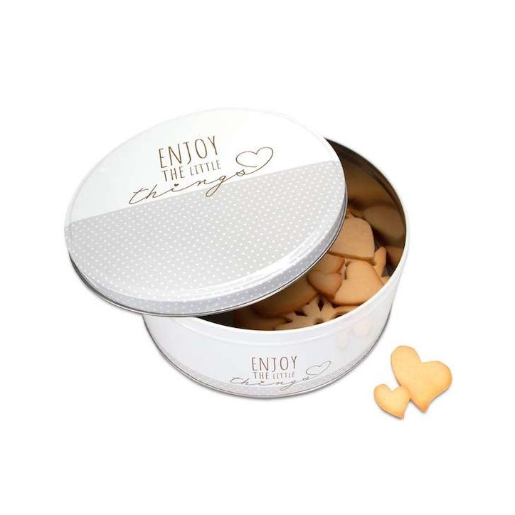 Städter Round Cookie Tin Box Enjoy the Little Things ST-710207