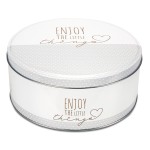 Städter Round Tin Box - Enjoy the Little Things 22cm