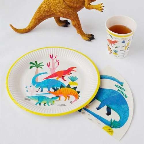 Talking Tables Dinosaur Paper Plates, 8 pcs