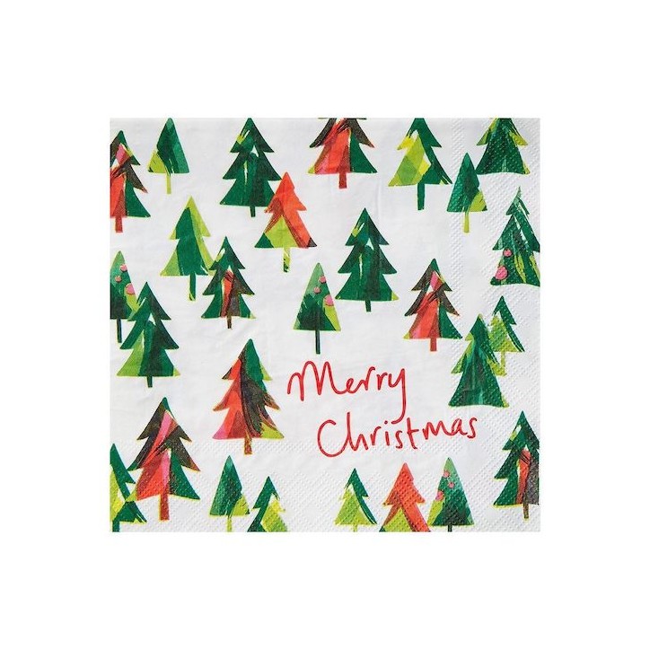 Talking Tables Christmas like there is a Tomorrow Tree Paper Napkins TT-TMW-ECO-NAPKIN-TREE