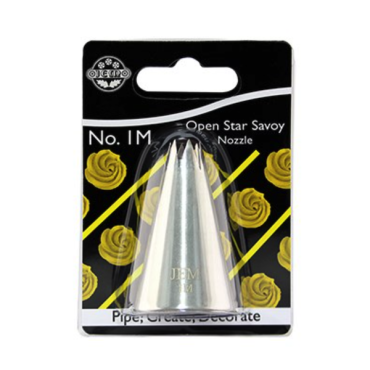 PME Small Open Star Icing Nozzle 1M for Flowers and Swirls PME-NZ1M