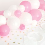 Unique Party Ballon Tischläufer Rosa-Gold Konfetti, 91cm